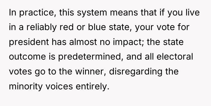 In practice, this system means that if you live in...