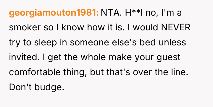 georgiamouton1981 NTA. H**l no, I'm a smoker so I know...