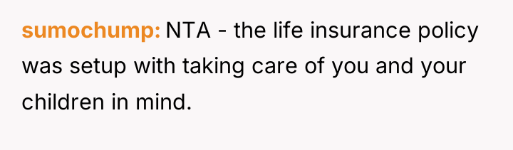 sumochump NTA - the life insurance policy was setup with...