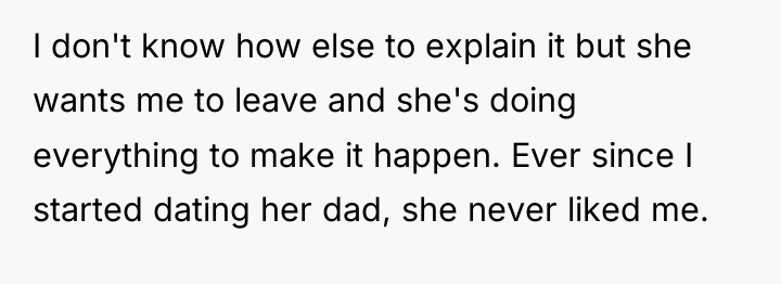 I don't know how else to explain it but she...