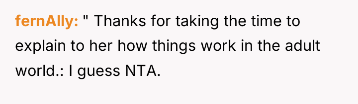 fernAlly " Thanks for taking the time to explain to...