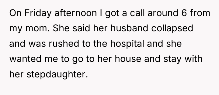On Friday afternoon I got a call around 6 from...