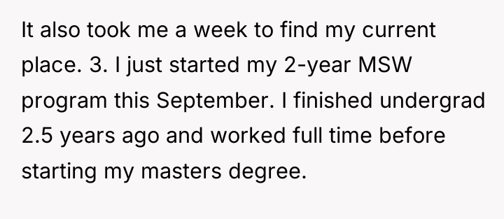 It also took me a week to find my current...