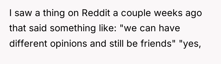 I saw a thing on Reddit a couple weeks ago...