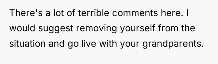 There's a lot of terrible comments here. I would suggest...