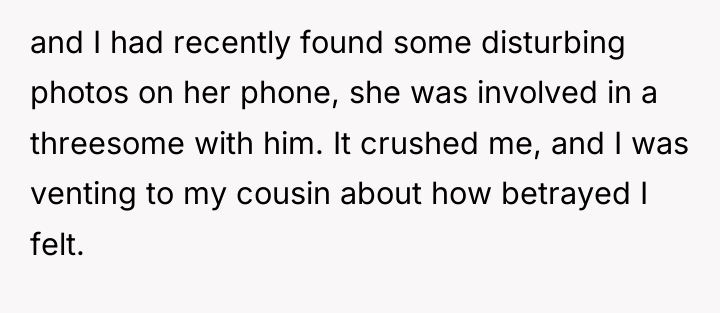 and I had recently found some disturbing photos on her...