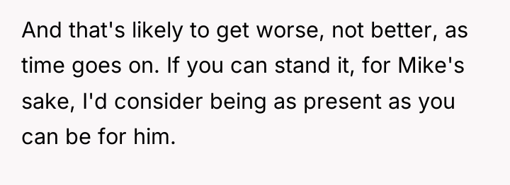 And that's likely to get worse, not better, as time...