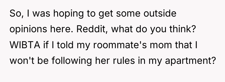 So, I was hoping to get some outside opinions here....