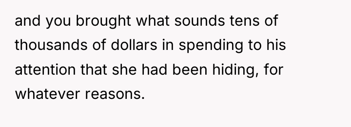 and you brought what sounds tens of thousands of dollars...