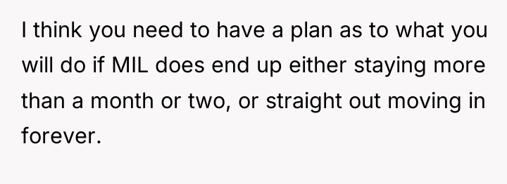 I think you need to have a plan as to...