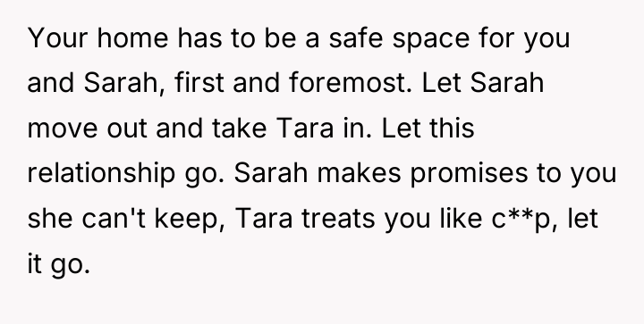 Your home has to be a safe space for you...
