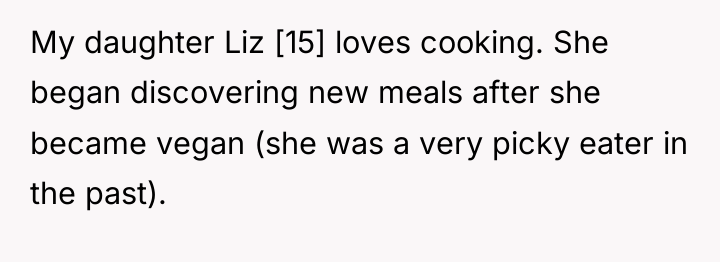 My daughter Liz [15] loves cooking. She began discovering new...