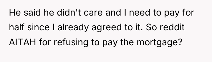 He said he didn't care and I need to pay...
