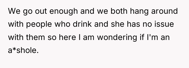 We go out enough and we both hang around with...
