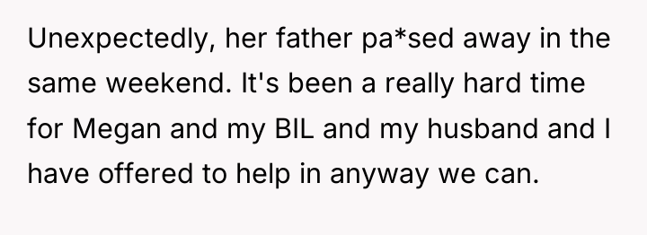 Unexpectedly, her father pa*sed away in the same weekend. It's...