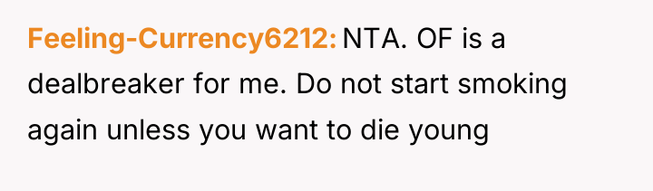 Feeling-Currency6212 NTA. OF is a dealbreaker for me. Do not...
