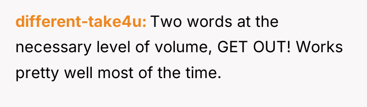 different-take4u Two words at the necessary level of volume, GET...