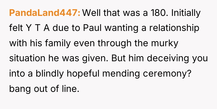 PandaLand447 Well that was a 180. Initially felt Y T...