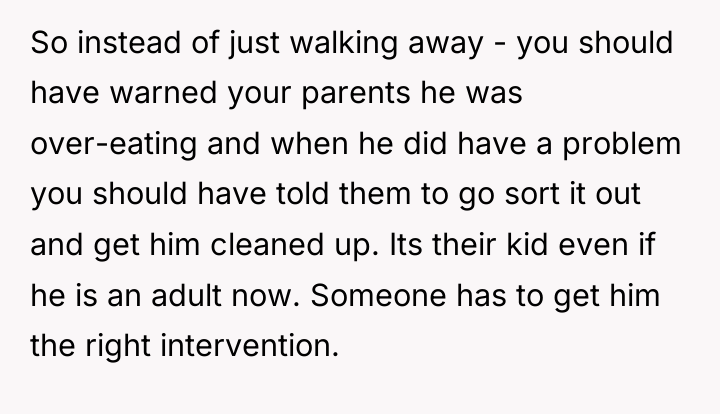 So instead of just walking away - you should have...