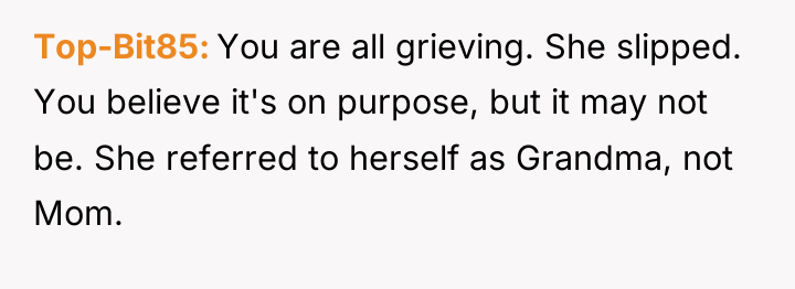 Top-Bit85 You are all grieving. She slipped. You believe it's...