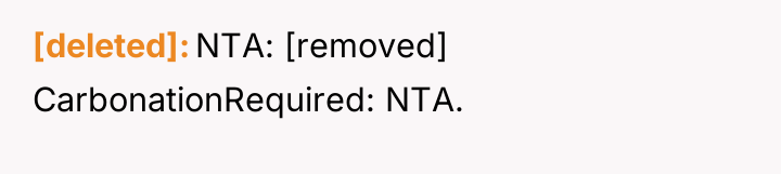 [deleted] NTA: [removed] CarbonationRequired: NTA.