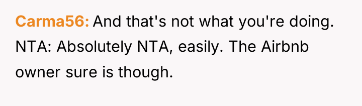 Carma56 And that's not what you're doing. NTA: Absolutely NTA,...