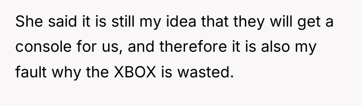 She said it is still my idea that they will...