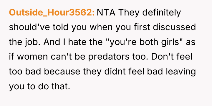 Outside_Hour3562 NTA They definitely should've told you when you first...
