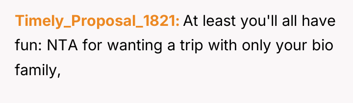 Timely_Proposal_1821 At least you'll all have fun: NTA for wanting...