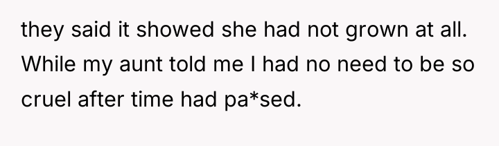 they said it showed she had not grown at all....