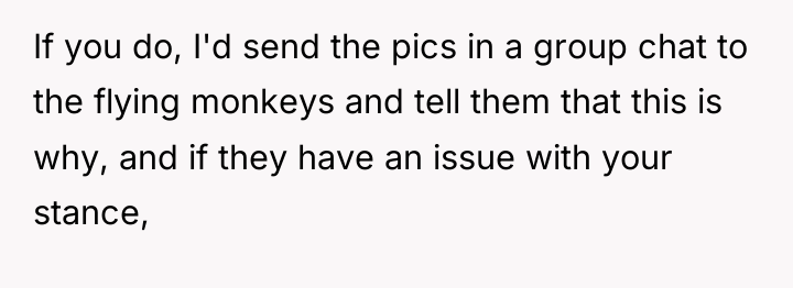 If you do, I'd send the pics in a group...