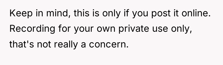 Keep in mind, this is only if you post it...