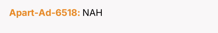 Apart-Ad-6518 NAH