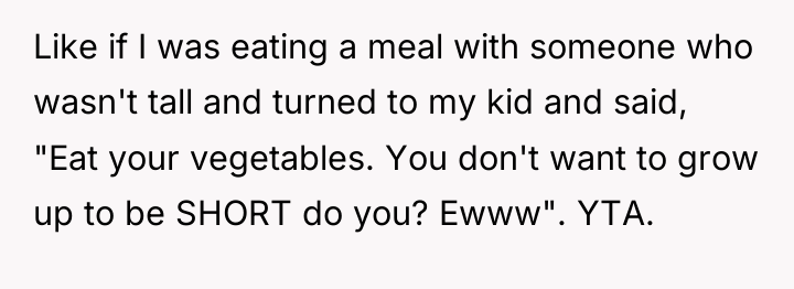 Like if I was eating a meal with someone who...