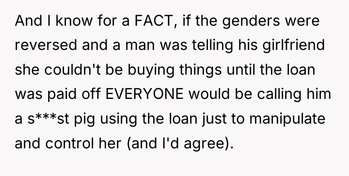 And I know for a FACT, if the genders were...