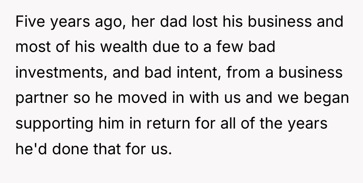 Five years ago, her dad lost his business and most...