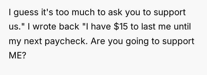 I guess it's too much to ask you to support...