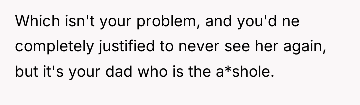 Which isn't your problem, and you'd ne completely justified to...