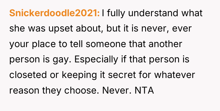 Snickerdoodle2021 I fully understand what she was upset about, but...