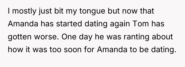 I mostly just bit my tongue but now that Amanda...