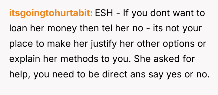 itsgoingtohurtabit ESH - If you dont want to loan her...
