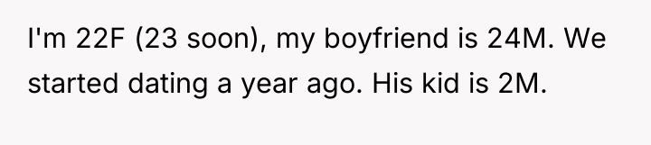 I'm 22F (23 soon), my boyfriend is 24M. We started...