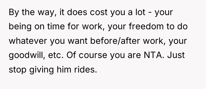 By the way, it does cost you a lot -...