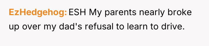EzHedgehog ESH My parents nearly broke up over my dad's...