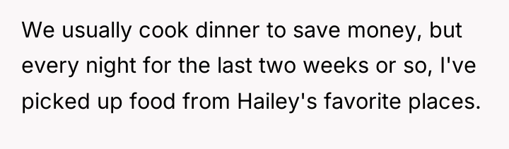 We usually cook dinner to save money, but every night...