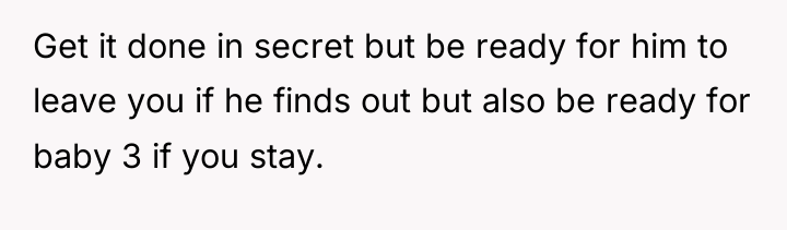 Get it done in secret but be ready for him...