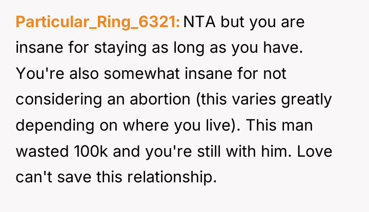 Particular_Ring_6321 NTA but you are insane for staying as long...