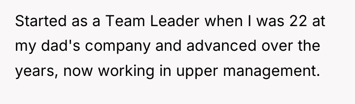Started as a Team Leader when I was 22 at...