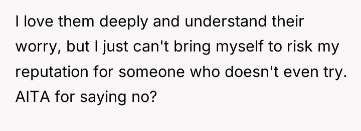 I love them deeply and understand their worry, but I...