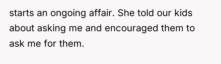 starts an ongoing affair. She told our kids about asking...